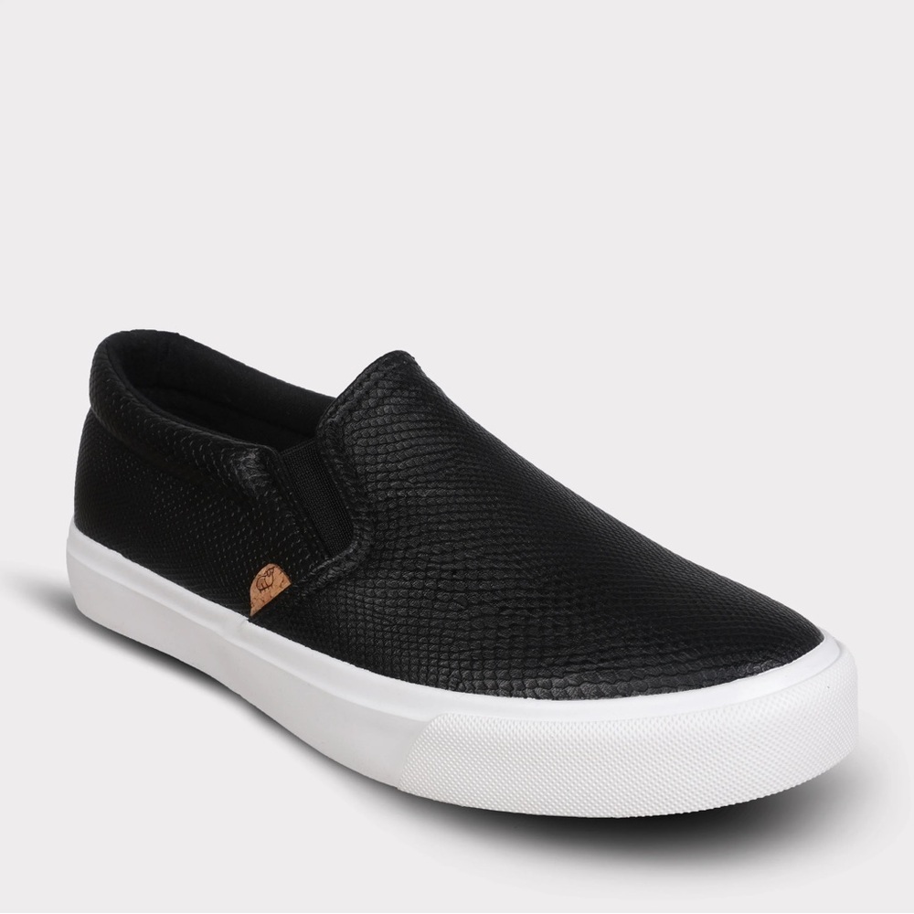 Lamo piper ll slip on sneakers black white size 10
